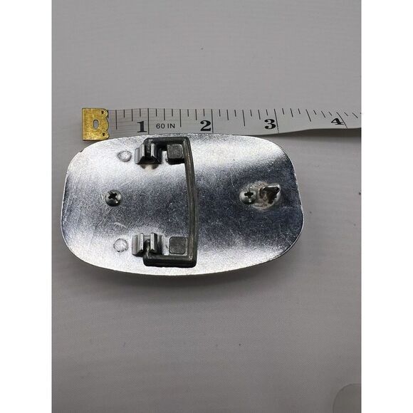 Western Belt‎ Buckle With Semi Precious Stone Silver Tone - Picture 3 of 3